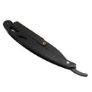 Stainless Steel Handle Straight Edge Barber Razor Folding Shaving Knife&10 Blade
