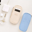 Kawaii Pencil Case Macaron Color Canvas Stretch Double Layer Large Capacity Pencil Box Cute Pencilcase Kids School Stationery