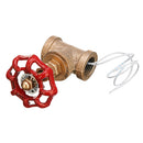 Vintage Steampunk 1/2 Inch Red Handle Stop Valve Light Switch With Wire For Water Pipe Lamp