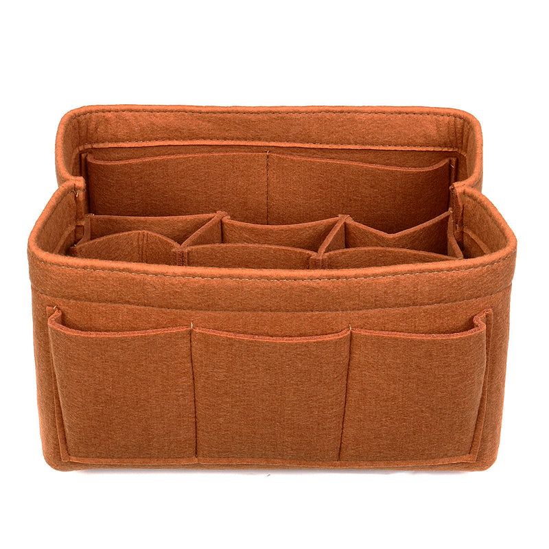 Felt Insert Bag Multi Pockets Handbag Purse Organizer Cosmetic Makeup Travel Desktop Organizer