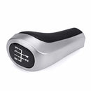 5 6 Speed PU Leather Chrome Manual Gear Shift Knob For BMW E90 E91 E92 X1 X3 X5