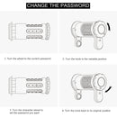 Folding Anti Theft Lock Security For Scooter Bike With Password/Key