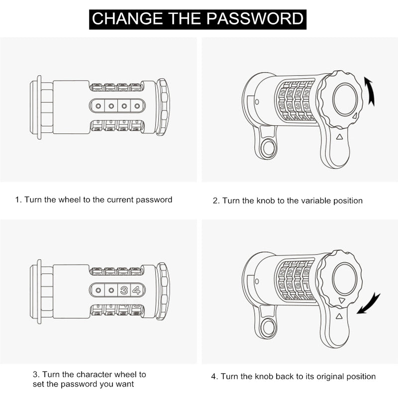 Folding Anti Theft Lock Security For Scooter Bike With Password/Key