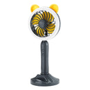 Potrable Mini Handheld USB Desktop Fan LED Filling Light Phone Holder Cooling Fan