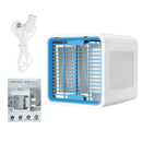 Display Personal Air Cooler USB Portable 3 In 1 Refrigeration Humidification Purification 6 Colors LED Table Coolers Fan Ultra-Quiet Table Fan