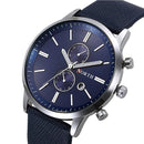 NORTH 6008 Fashion Men Quartz Watch Casual Leather Strap Bussiness Wristwatch