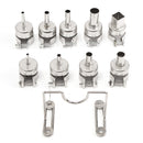 GJ-8018 220V 450W LCD Portable Electronic Heat Hot Air Desoldering Soldering Tools With 9 Nozzle