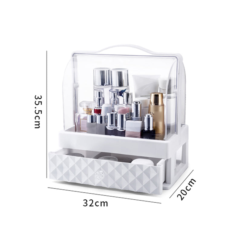 1/2/3 Layers Dustproof Earrings Jewelry Cosmetic Storage Box Desktop Organizer Display Stand Rack Tray