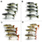 ZANLURE 4Piece /Box 2"/0.1oz Multi Jointed Fishing Lure Hard Baits Lifelike 6 Segments Swimbait Crankbaits