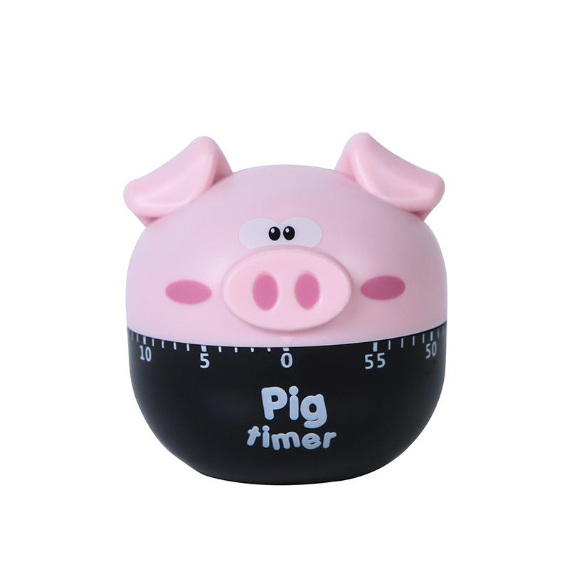 Cartoon Pig Timer Cute Alarm Time Manager Kitchen Baking Tools