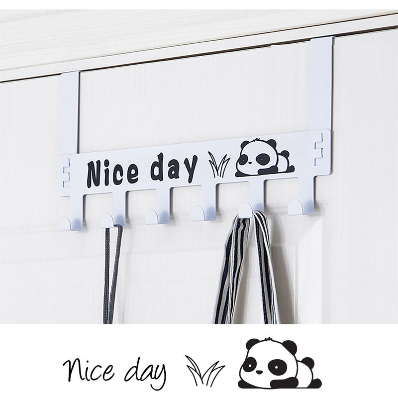 Nice Day Creative Carbon Steel Over The Door Hooks Clothes Coat Hat Towel Hanger Wall Hook