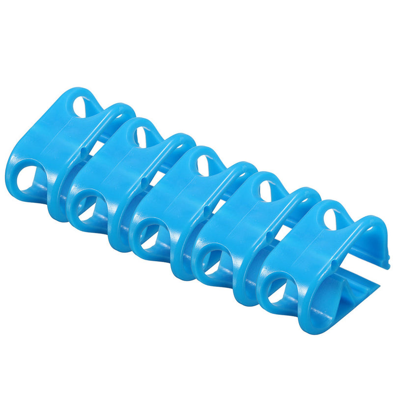 5pcs Plastic Pinch Clamp Siphon Hose Flow Control Valve Tube Clamp Medium White/Black 7.5 MM