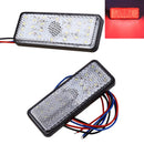 2pc 12V LED Rectangle Reflector Turn Signal Tail Brake Light For Motorcycle Truck Dirt Bike Universal