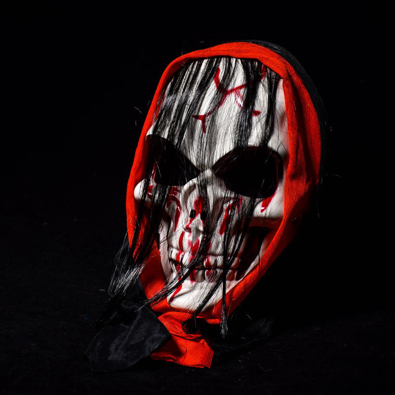 KALOAD M4 Halloween Mask Bar Dance Horror Scary Long Hair Skull Ghost