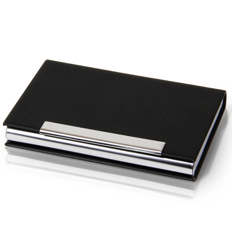 XIAOMI Ecosystem Deli 7628 Portable Magnetic Buckle Business Card Holder PU Leather Name Card Case Business ID Credit Card Case Cover Storage Organizer