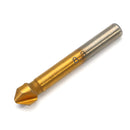 Drillpro 6pcs 3 Flute Titanium Chamfer 90 Degree Chamfering End Mill Cutter Countersink Drill Bit