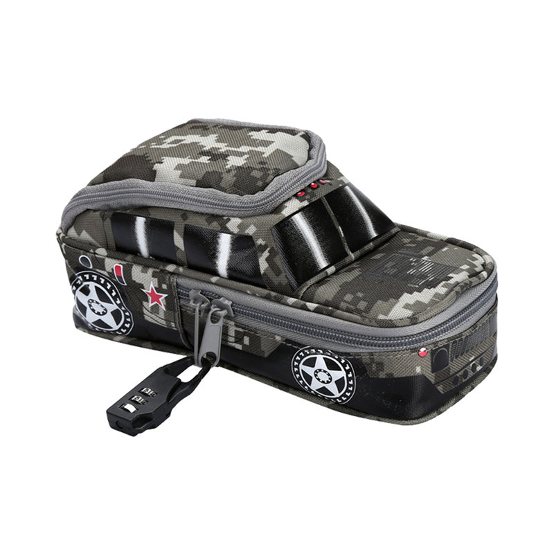 Large Capacity Creative Camouflage Off-road Car Vehicle Shape Stationery Organizer Zipper Pen Pencil Bag Anti-theft Pencil Case