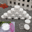 50Pcs Cosmetic Bag  Empty Jar Pots Eyeshadow Makeup Face Cream Lip Balm Container 3ml