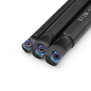 Drillpro 3pcs SCLCR Lathe Boring Bar Turning Tool Holder Set with 10pcs Blue Nano CCMT0602 Inserts