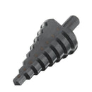 Drillpro 10-45mm HSS Step Drill Bit Titanium or Nitride Coating Cone Drill Bit Hole Cutter