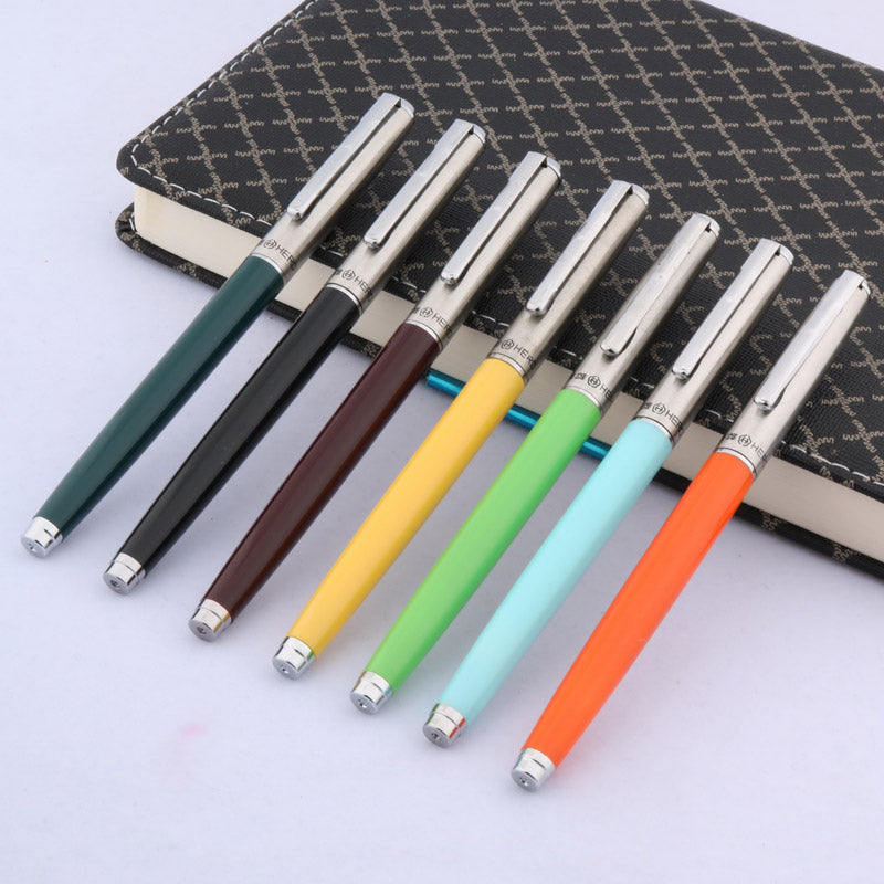 Hero 007 Fountain Pen 0.5mm F Nib Calligraphy Writing Signing Ink Pens Gifts for Students Friends Families
