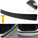 Carbon Fiber Sticker Vinyl Decal Car Tail Trunk Sill Plate Bumper Guard Protector Cover Trim