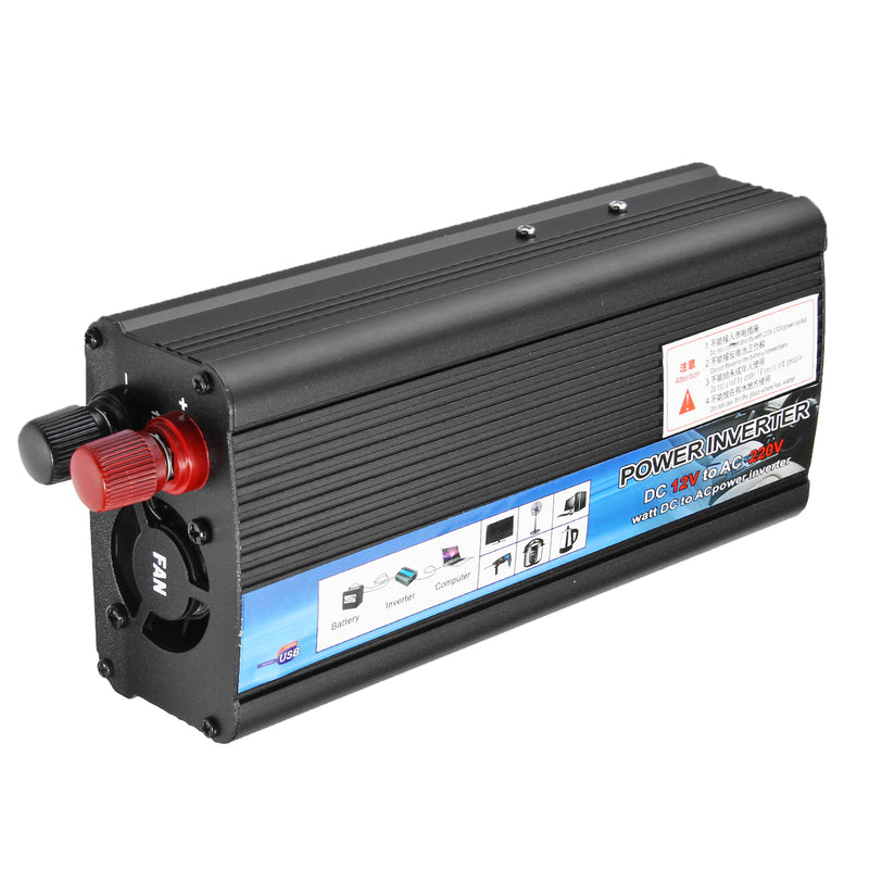 300W 500W 1000W 1200W 1500W Inverter Solar Power Inverter Modified Sine Wave Converter DC 12V to AC 220V