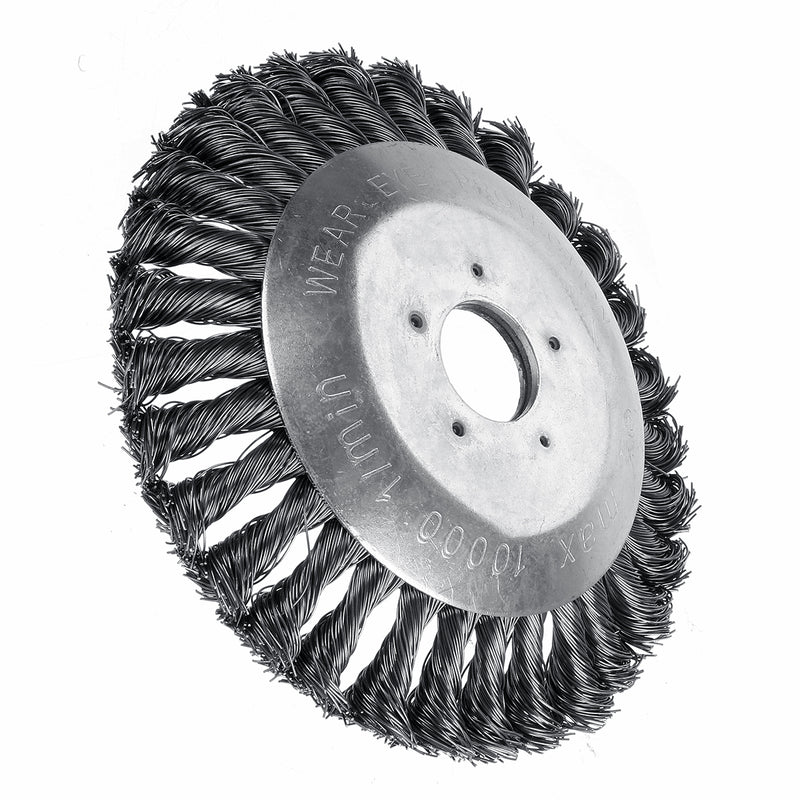 150mm Weed Trimmer Head Lawn Mower Sharpener Grass Weeder Steel Brush Head