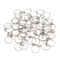 50pcs Bulk Split Metal Key Rings Keyring Blanks With Link Chains For DIY Craft