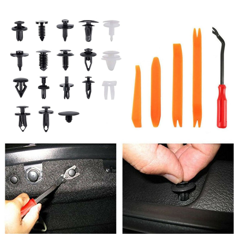 435Pcs Bumper Screws Nut Fasteners Clips Plastic Rivets Trim Assortment Kit For Car Body Interior Fender