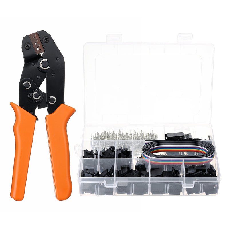 773pcs Wire Crimping Tool Terminal Pins Connectors Housing Cable Plier Set with 1.5M Wire Cable Crimper Plier
