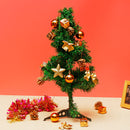 24PCS Gold Glitter Balls Christmas Baubles XMAS Tree Hanging Ornament Decorations