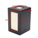 Pet Dog Cat Cremation Urn Memorial Keep Sake Peaceful Photo Box Rectangle Black