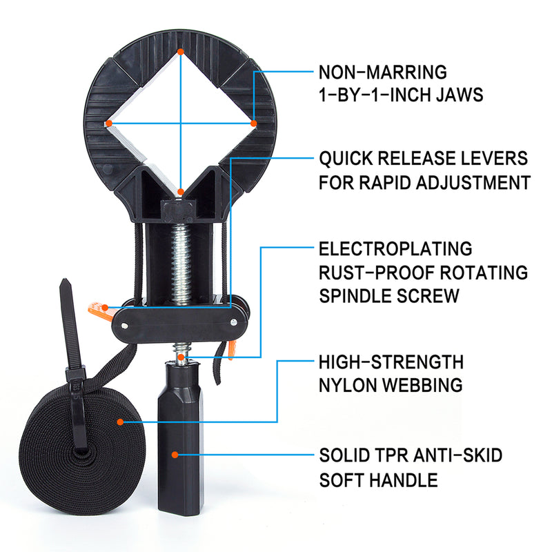 Multifunction Blet Clamp Strap Quick Adjustable Photo Frame Barrel Woodworking Clamp