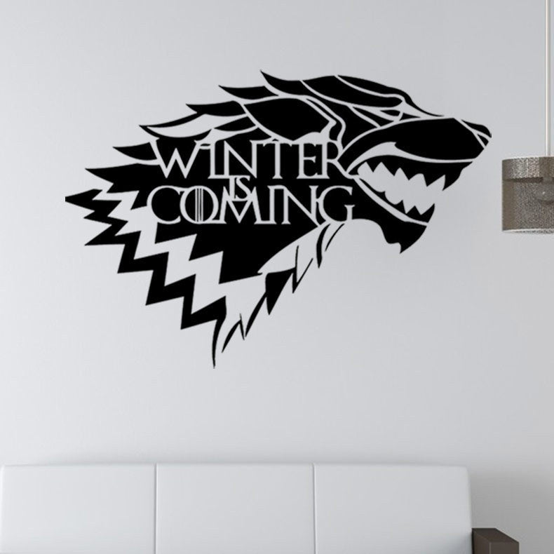Game of Thrones House Stark Wolf Vinyl Sticker Decal HBO Winter Is Coming