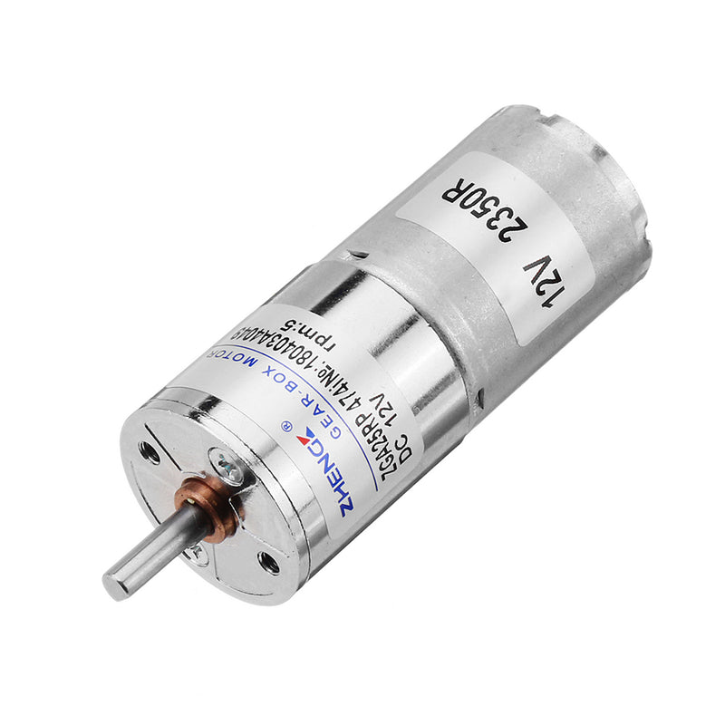 Zhengke ZGA25RP 12V 5RPM Reduction Motor DC Gear Motor