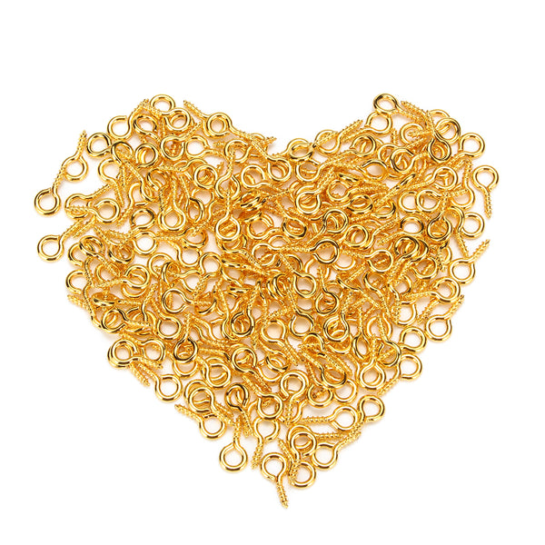 200Pcs Resin Casting Molds Screw Eye Pins Threaded DIY Jewelry Craft Accessories