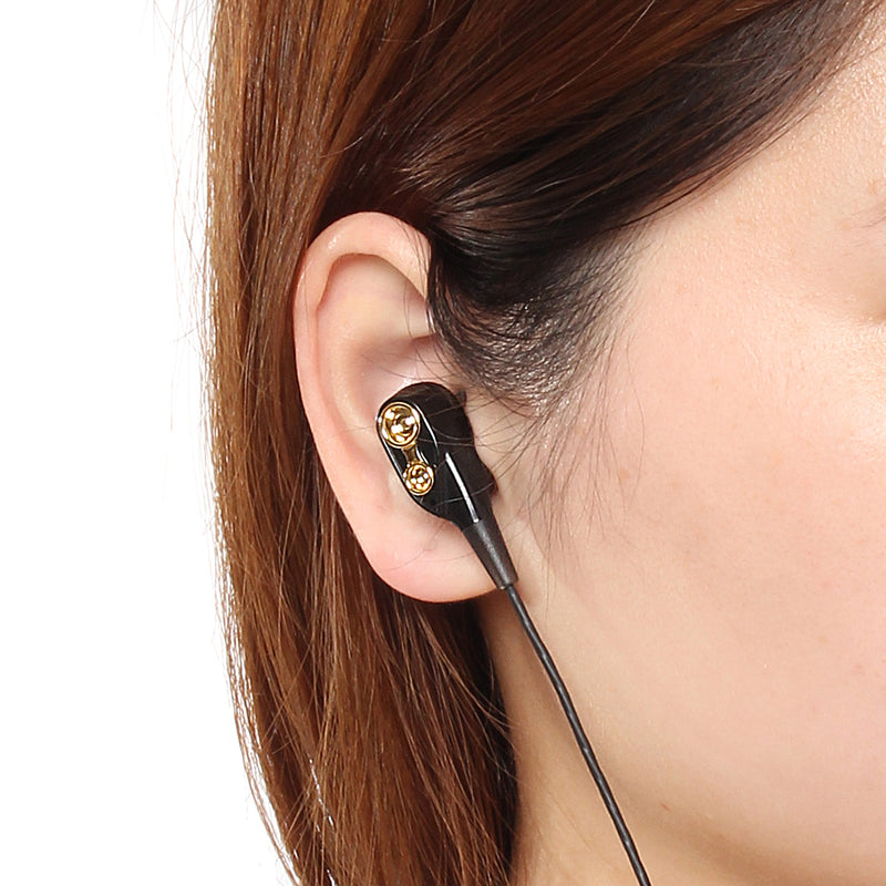 V3 Dual Dynamic Drivers Stereo Earphone 3.5mm Wired Control In-ear Sport Headset Headphone with Mic