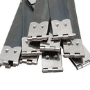 10Pcs Silver Metal Flex Purse Frame Clasp DIY Internal Bag Accessories