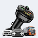 HY87 Car MP3 Bluetooth Charger Dual USB Cig arette Lighter QC3.0 Fast Charging