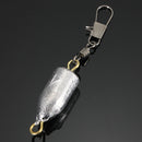 ZANLURE Fishing Sinker Fishing Rolling Swivel Sea Fishing Lead Weights Sinkers with Snap Swivels