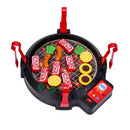 Kids BBQ Grill Pretend Play Toys Kitchen Barbecue Food Cooking Set Children Gift
