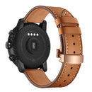 Top Layer Leather Watch Strap Watch Band for Xiaomi Amazfit 2