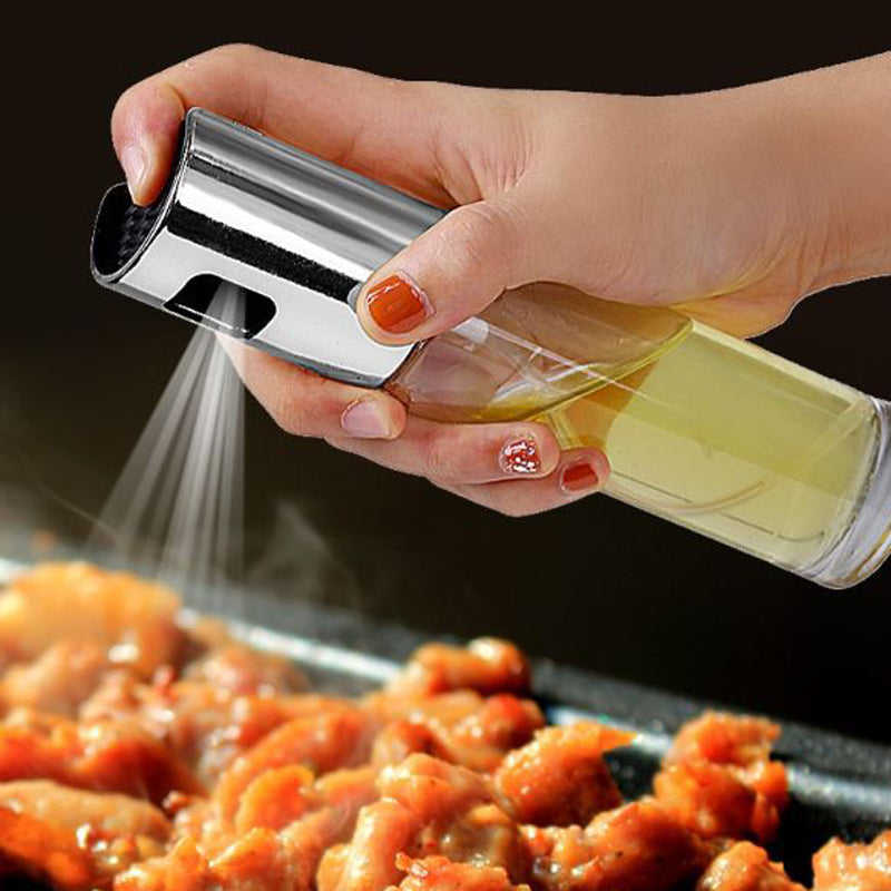 KCASA Kitchen Oil Spray Empty Bottle Vinegar Bottle Oil Dispense Seasoning Vinegar Bottle Soy Sauce Bottle Salad Bbq Cooking Glass Oil Sprayer