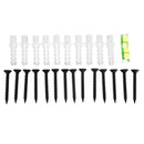 2pcs White Heavy Duty Industrial Iron Shelf Brackets Scaffold Board Floating Bracket