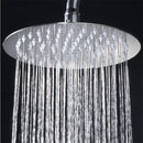 Round Stainless Steel Shower Head Ultra-thin Waterfall  Rainfall Shower Head Rain Shower