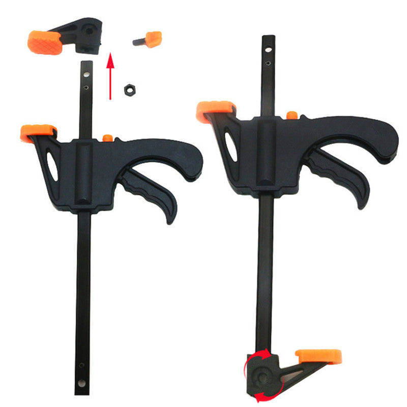 Raitool 4 Inch Wood Working Bar F Clamp Quick Grip Ratchet Release Squeeze Hand Tool DIY