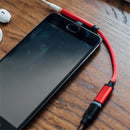 2 in 1 Type-C to 3.5mm Cable Type C Adapter Cable Earphone Audio Cable 12cm for Xiaomi 8 Huawei Letv