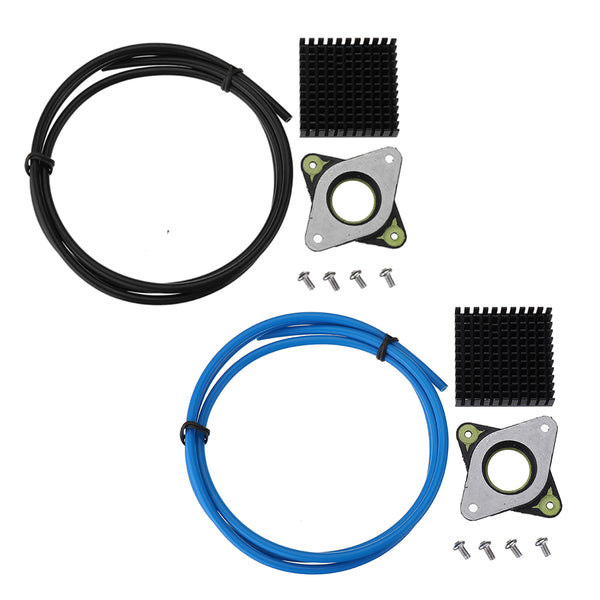 Nema17 Stepper Motor Vibration Shock Absorber Damper + Black/Blue/Red/Yellow PTEF Tube + Black Heatsink for 3D Printer