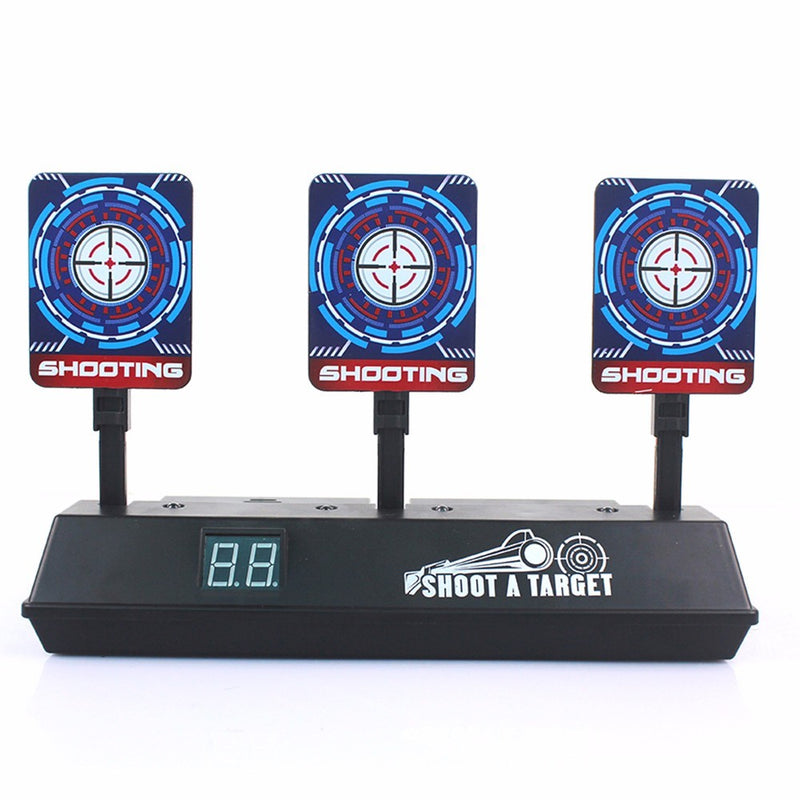Auto-Reset Electric Scoring Shooting Target with Light and Sound Scoring Practice Target for Nerf Tool